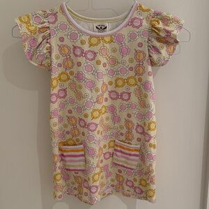 Floral Kids Dress with Pockets